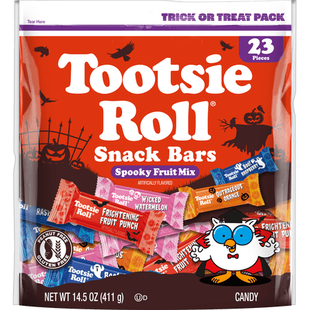 Tootsie Roll Fruit Snack Bars Assorted Flavors 14.5 oz Gluten-Free Peanut-Free
