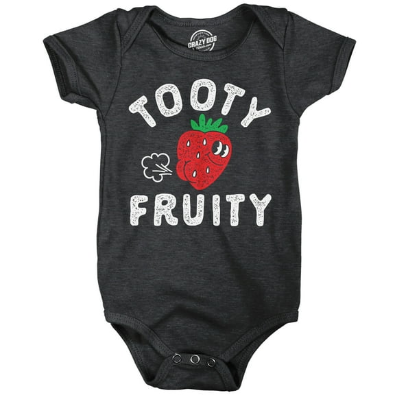 Tooty Fruity Baby Bodysuit Funny Sarcastic Fart Graphic Novelty Jumper for Infants