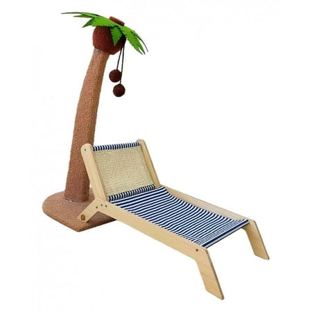 Tooyful Bed Animal Sharpen Claw Toy Coconut Tree Decorative Scratcher for Grind Claws Furniture Protector Protect Cats Nails With Sisal Mat