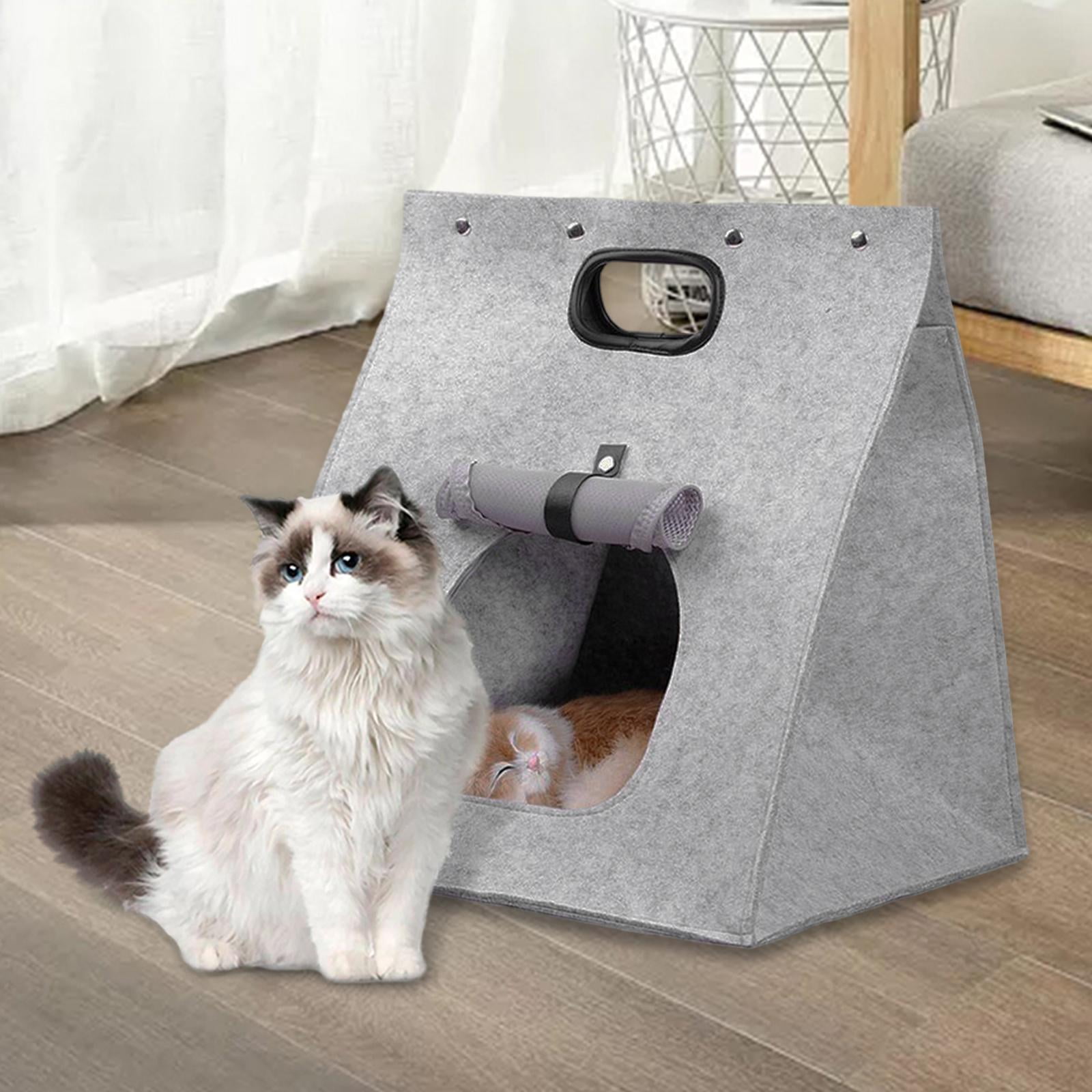 Tooyful Cat Travel Carrier Pet Carrier Handbag 40x40x48cm Soft Sided
