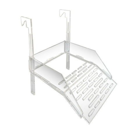 Tooyful Hanging Turtle Basking Platform Bask Terrace Climbing Ramp Aquarium Accessories Breeding Resting Terrace for Amphibians Turtles Eels Newts M