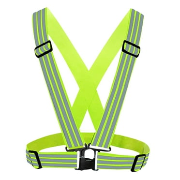 Athletic Works Neon Green LED Adjustable Rope Safety Vest Reflective ...