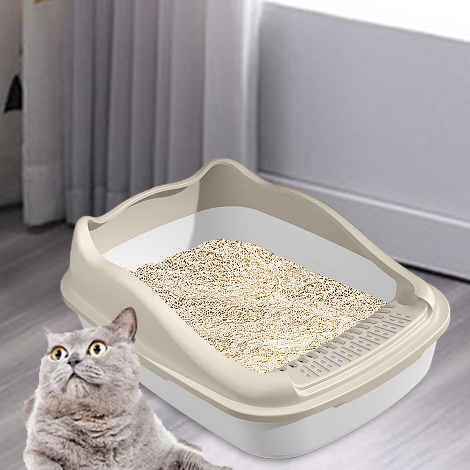Tooyful Open Litter Pan with High Sides Cage Accessories Pets Litter Tray Potty Toilet for Kitty