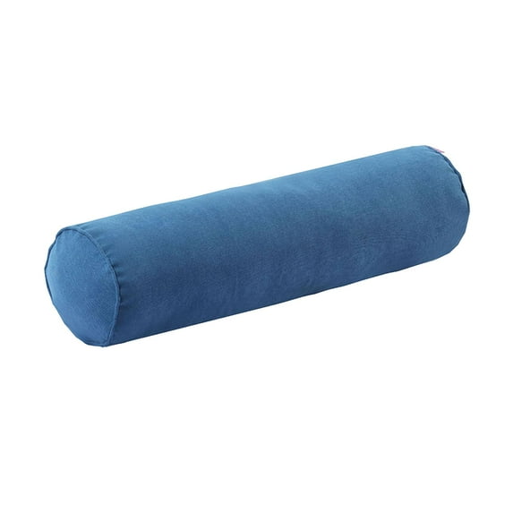 Round Neck Pillow Cylinder Pillows Comfortable Comfort Hollow Cloth Cervical Neck Roll Pillow for Stomach Spine ,Office, Lower Back, Chair Blue