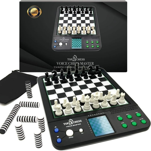 Top 1 Chess Electronic Chess Set | Chess Sets for Adults | Chess Set for Kids | Voice Chess Computer Teaching System | Chess Strategy Beginners Improving | Large Screen Learning Chess Set Board Game