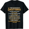thumbnail image 1 of Top 10 Rules Of Sagittarius - Zodiac Sign Birthday Horoscope T-Shirt, 1 of 4