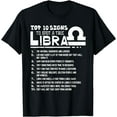 thumbnail image 1 of Top 10 Signs To Spot A True Libra Zodiac Birthday Funny T-Shirt, 1 of 4