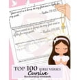 thumbnail image 1 of Top 100 Bible Verses Cursive Handwriting Workbook: Learning Cursive Handwriting Practice Sentences with Bible Verses to , (Paperback), 1 of 1