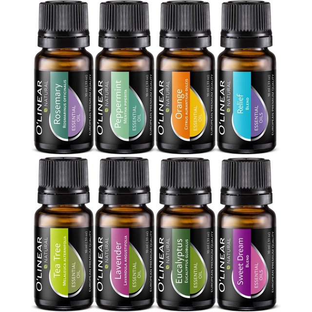 Top 8 Essential Oils Set for Diffuser for Home Aromatherapy Kit with