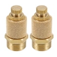 thumbnail image 1 of Top Adjustable Pneumatic Air Exhaust Muffler Copper 3/8 BSPT 19G 2pcs, 1 of 4