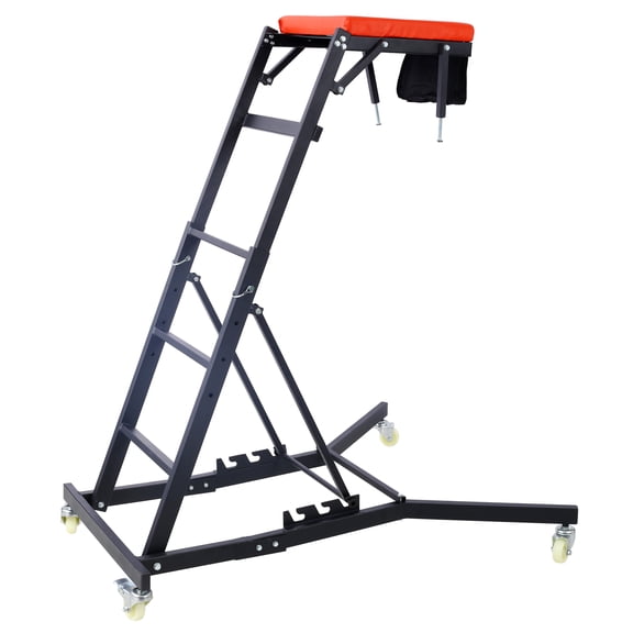 Top Automotive Creeper, Engine Creeper 42.5"-66", 330 LBS Capacity High Top Creeper, 4 Swivel Caster Wheels, Padded Deck, Foldable Creeper for Home Garage, Workshop Repair Maintenance