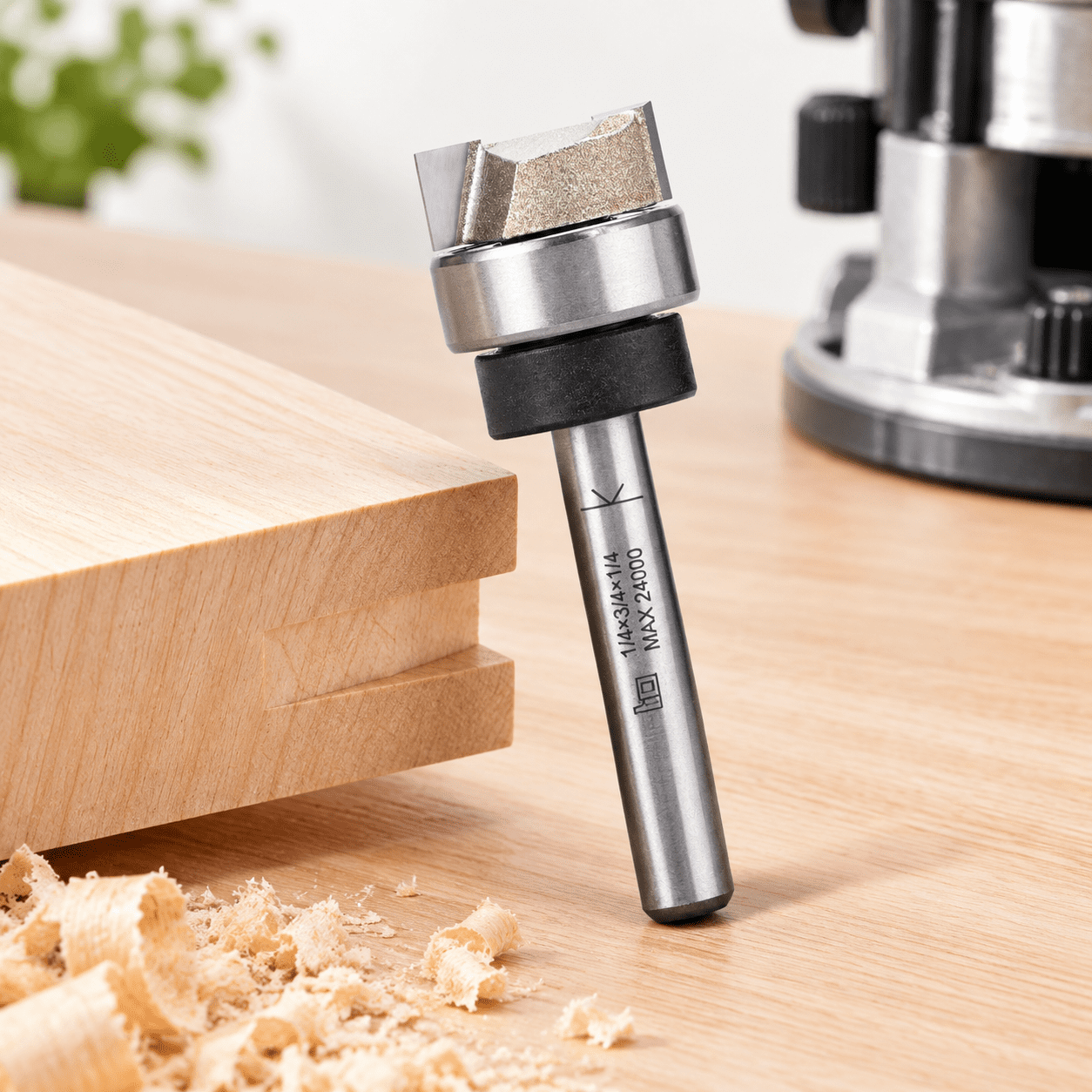 Flush Rooter Bit Top Bearing Flush Trim Router Bits 1/4