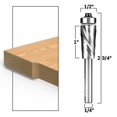 thumbnail image 1 of Top Bearing Upcut Ultra-Performance Flush Trim Router Bit 1" H X 1/2" D - 1/4" Shank - Yonico 32205q, 1 of 1