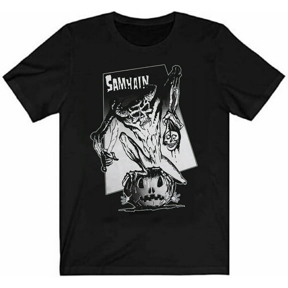 Top Best Samhain Punk Band T Shirt Black Size S M L 234XL EG830