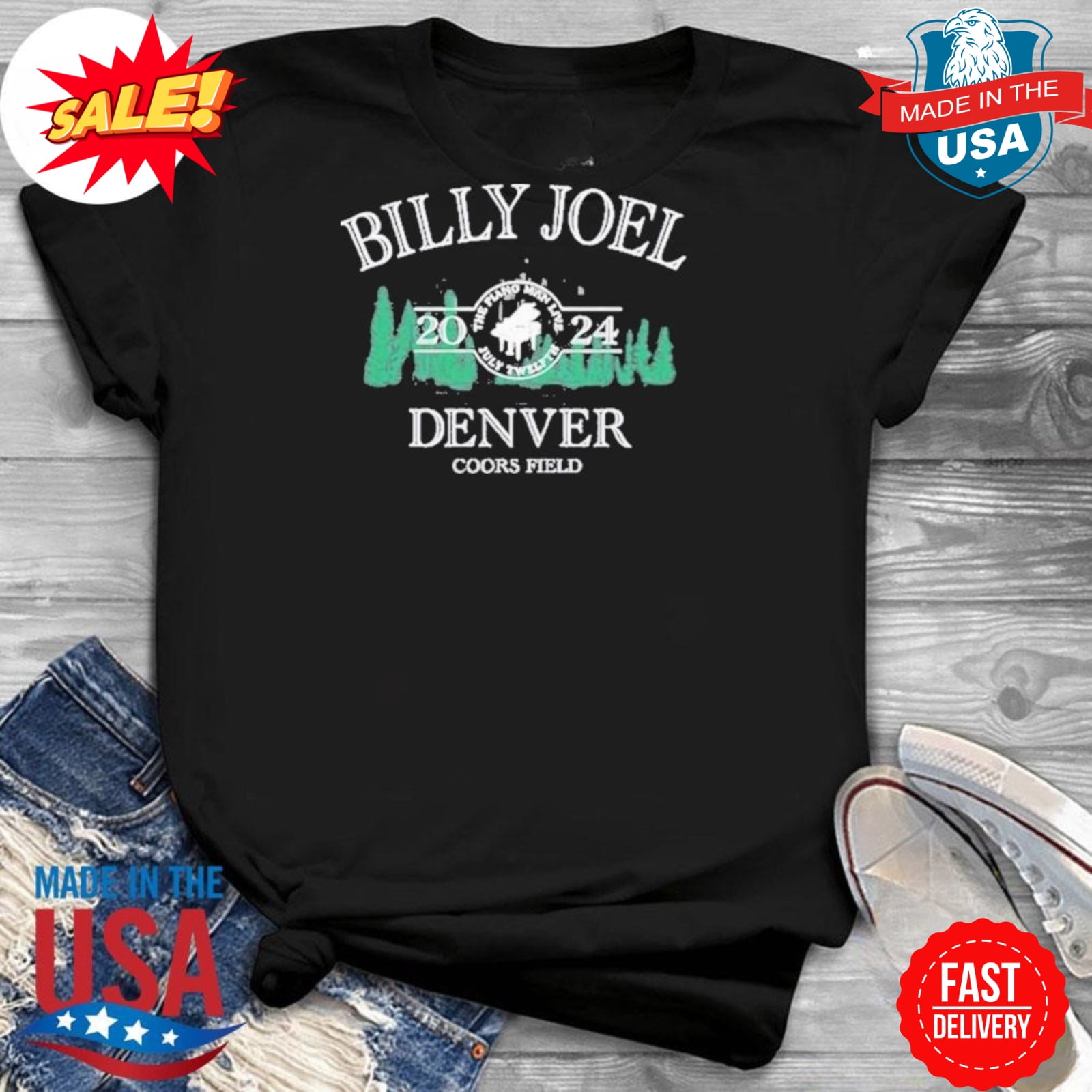 Top Billy Joel The Piano Man Live July 12, 2024 Denver, Co, Coors Field
