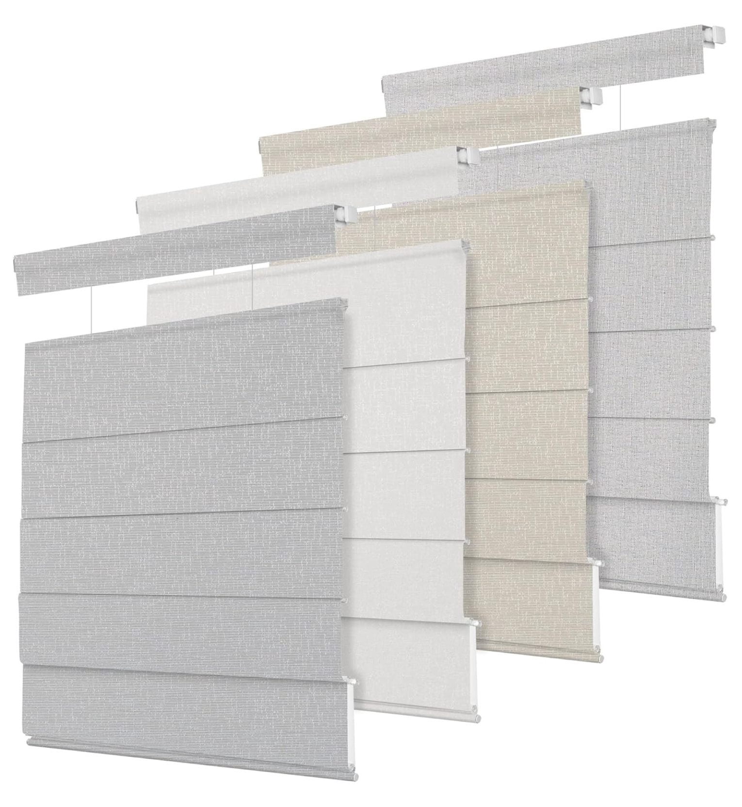 Top Down Bottom up Shades for Window, No Drill No Tools Blinds Cordless ...