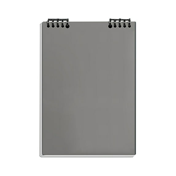 Top Bound Spiral Note, A5 Size Thick Plastic Hardcover Ruled Paper 30 Sheets (60 Pages) Journal for and Office Supplies(Horizontal)