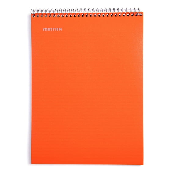 Top Bound Spiral Notebook (Orange, College Ruled 3pack)
