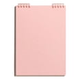 thumbnail image 1 of Top Bound Spiral Notebook,Thick Paper Hardcover Journal,College Ruled Notepad, Plastic Water-proof Cover,5.51x8.27 inch Hardcover Steno Pads,Plastic Hardcover Top Detachable Notebook (Pink), 1 of 8