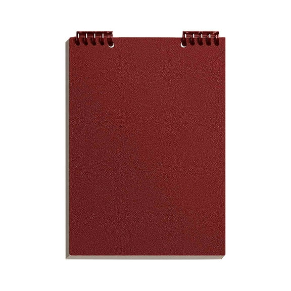 Top Bound Spiral Notebook, Top Detachable Notebook, Multifunctional Top Binder Notepad - A5 Size Top Bound Notebooks, Memo Notebook for Workplace, Daily Use, 60 Sheets, Horizontal Line, Red