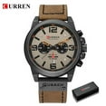 thumbnail image 1 of Top Brand Luxury CURREN 2018 Fashion Leather Strap Quartz Men Watches Casual Date Business Male Wristwatches Montre Homme, 1 of 6