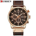 thumbnail image 1 of Top Brand Luxury Curren Fashion Leather Strap Quartz Men Watches Casual Date Business Male Wristwatches Clock Montre Homme 2019 - Quartz Wristwatches, 1 of 6