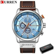 Top Brand Luxury Curren Fashion Leather Strap Quartz Men Watches Casual Date Business Male Wristwatches Clock Montre Homme 2019 - Quartz Wristwatches