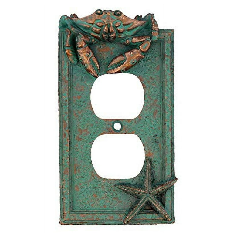Beach Switch Plates and Outlet Covers Free Shipping Starfish Fishing Net Switch  Plate Covers Aqua Metal Light Switch Plate Cover -  Australia