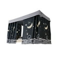 thumbnail image 1 of Top Bunk Bed Curtain, College Student Dormitory Lightproof Decorative Privacy Blackout Cloth Curtain Curtain Canopy Bedroom Decoration Dustproof for Breathable Single Sleeper Bed, 1 of 6