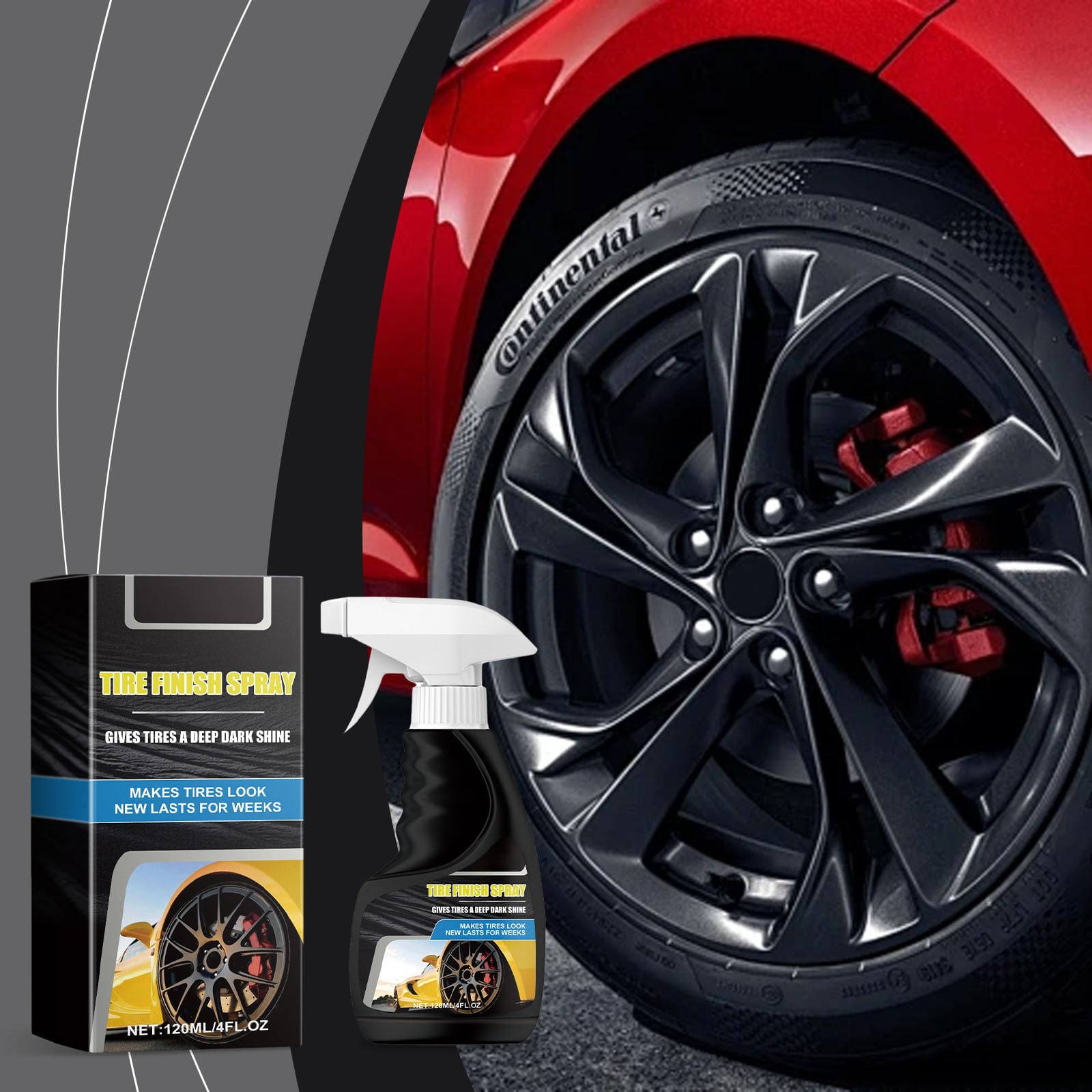 Top Car Gadgets for Men Tire Gloss Spray (120ML); Wheel Tire Gloss ...