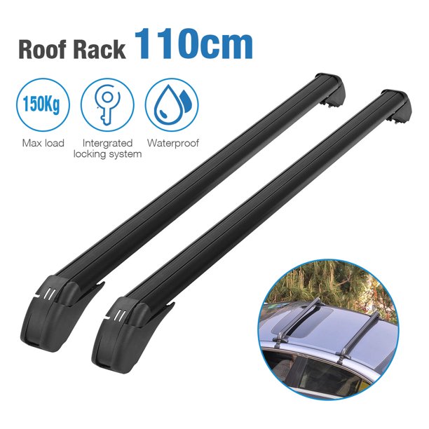 Top Car Roof Rack Cross Bars 43.3" Aluminum Steel Luggage Carrier