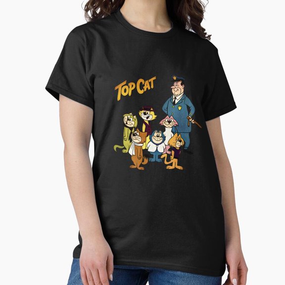 Top Cat, Vintage Retro Cartoon, summer H5361, for Unisex – Extended Sizes Up to 5XL