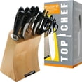 thumbnail image 1 of Top Chef Full Stainless Steel Knife Set - 9 Pieces, 1 of 1