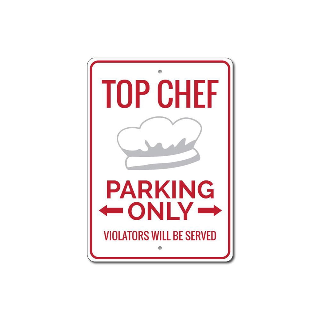 Top Chef Sign, Chef Parking Sign, Chef Kitchen Sign, Chef Sign, Chef ...