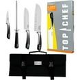 thumbnail image 1 of Top ChefT 5 Piece Stainless Steel Knife Set - Portable, 1 of 1