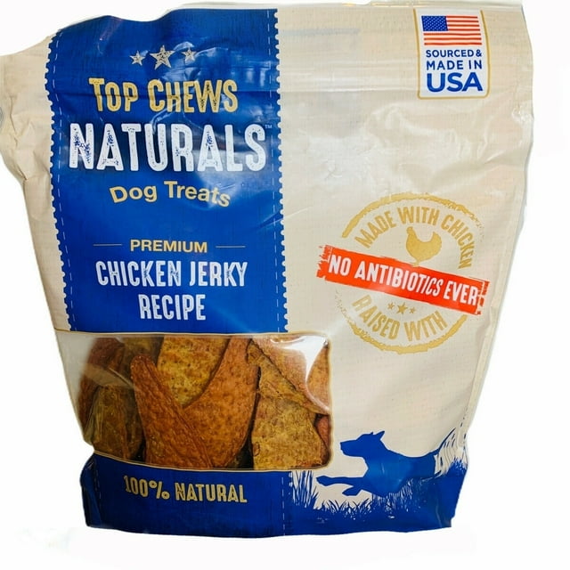 Top Chews 100 Natural Dog Treats Chicken Jerky Recipe 48 Ounce