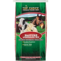 Top Choice 25 Lb Pasture Overseeder Mix with Clover and Ryegrass