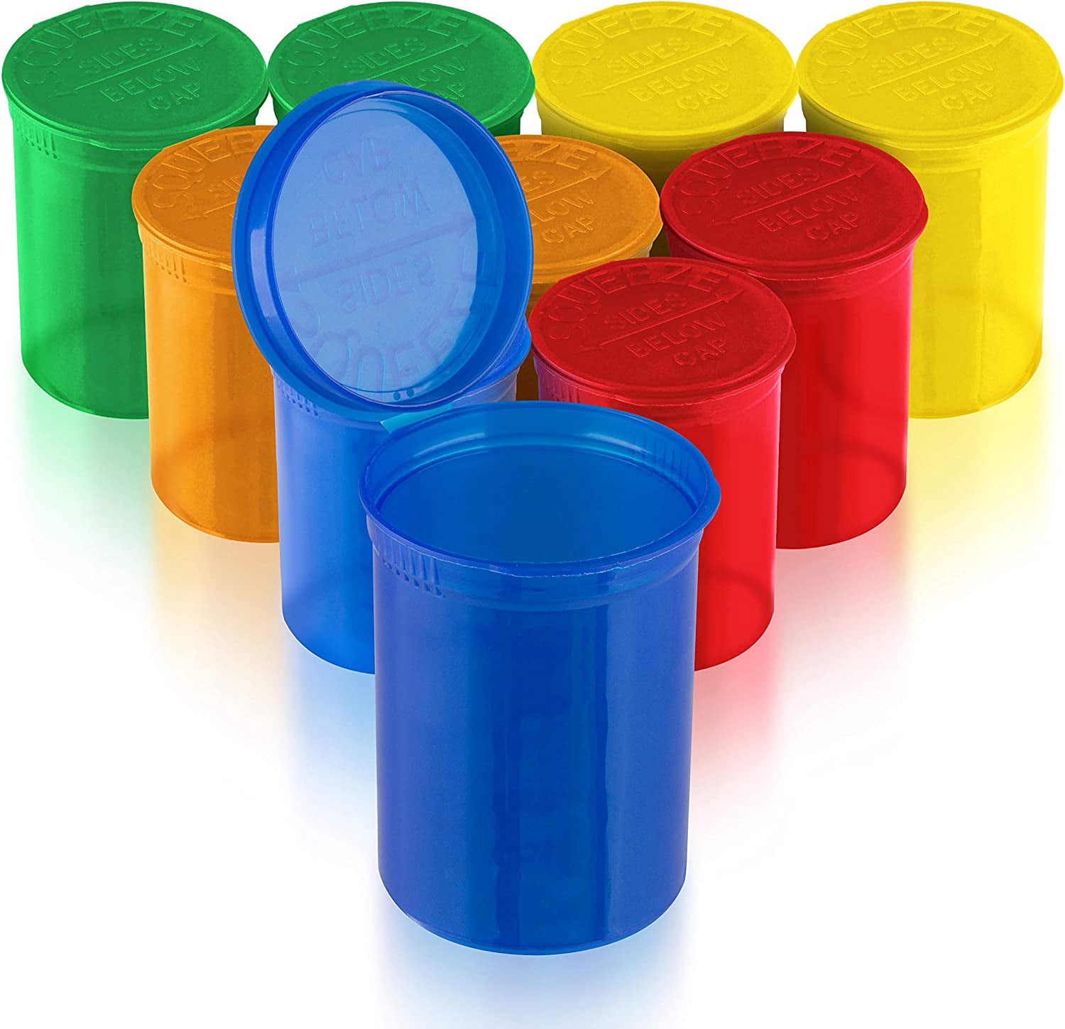 Top Class Ventures Large Empty Pill Bottles with Caps - Airtight 30 ...