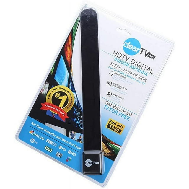 Top Clear TV Key HDTV FREE TV digita l Indoor Antenna Ditch Cable As