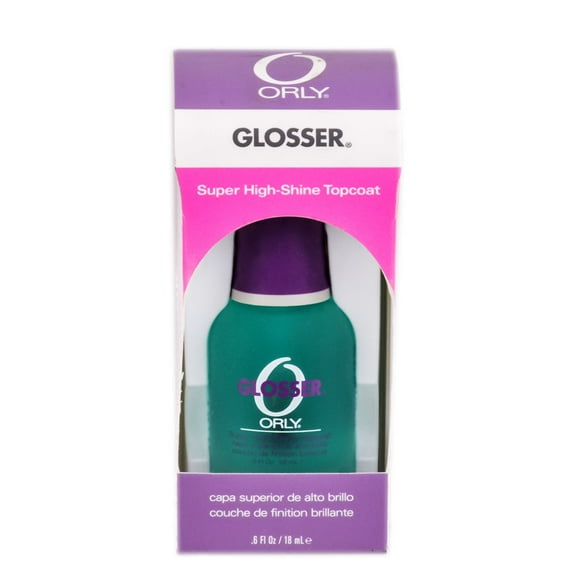 Top Coat: Orly Glosser Super High Shine Top Coat (Size : 0.6 oz)