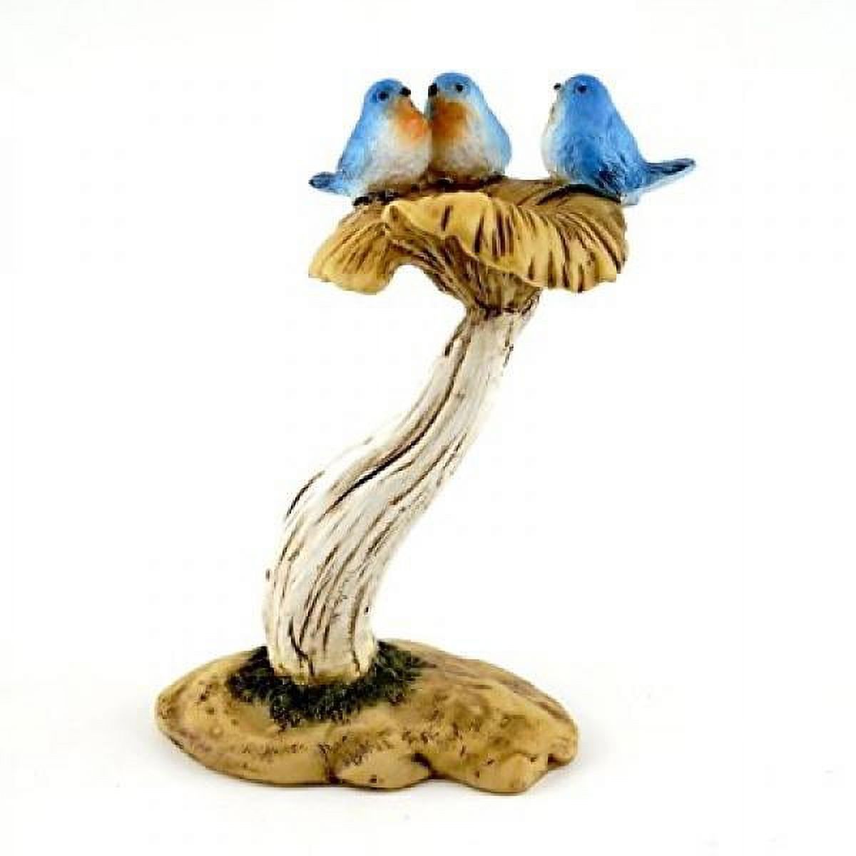 Miniature Renard Rouge Avec Oiseau - Figurine De Jardin Féerique Et Terrarium - Sculpture En Résine Peinte à La Main - 5