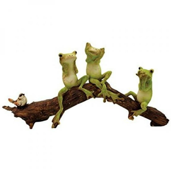 Top Collection Enchanted Story Fairy Garden 3 No Evils Frogs Outdoor Statue