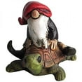 thumbnail image 1 of Top Collection Miniature Fairy Garden and Terrarium Gnome Riding on Turtle Statue, 1 of 2