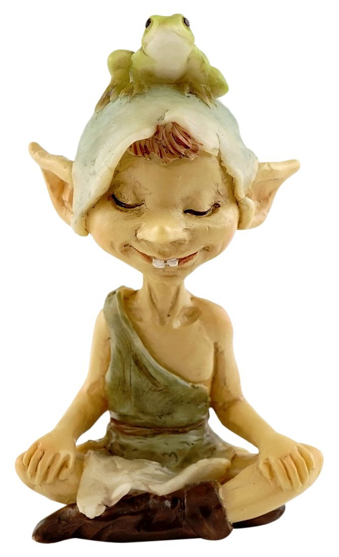 Top Collection Miniature Fairy Garden and Terrarium Pixie Meditating ...