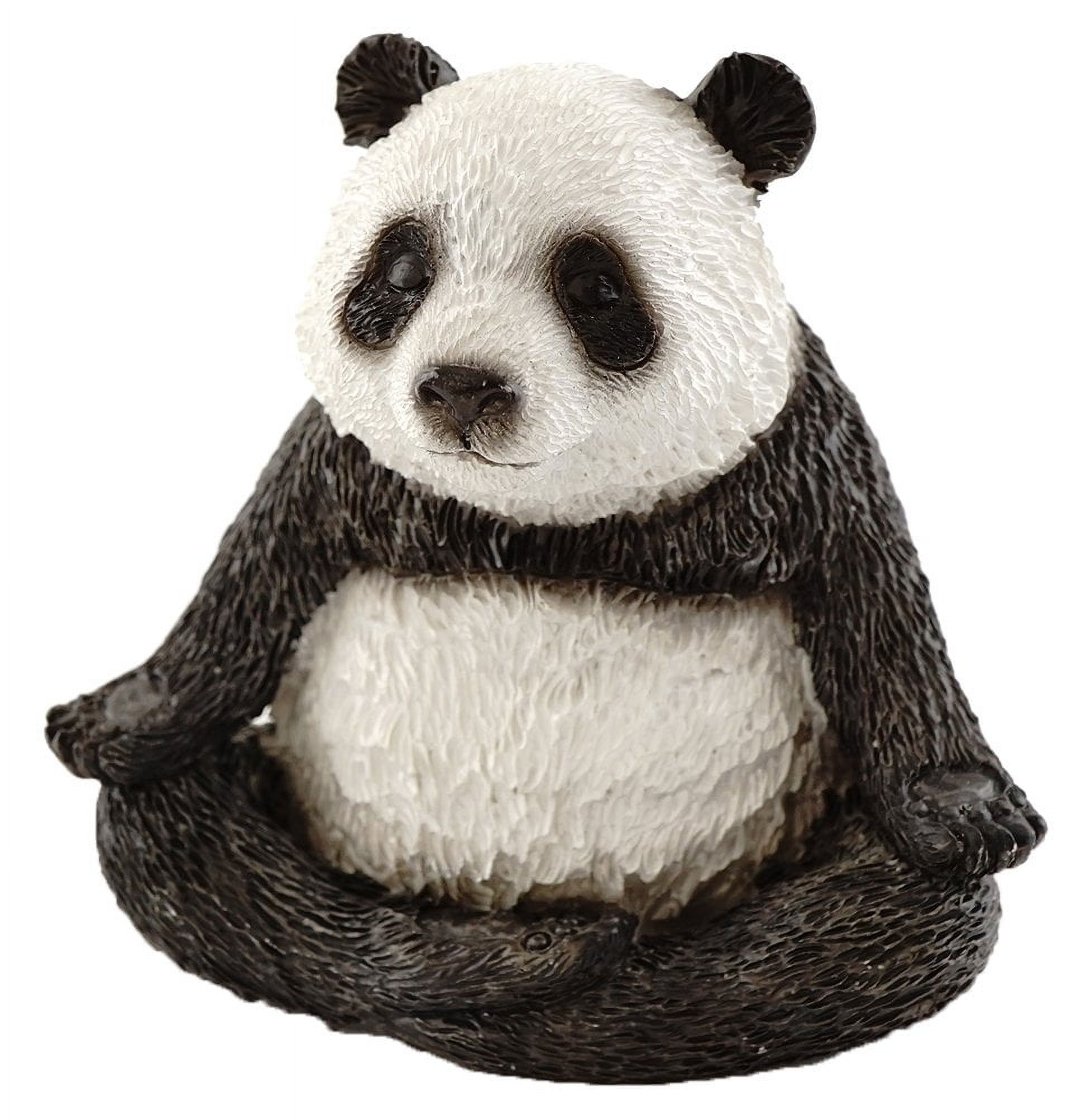 Top Collection Mini-Yoga-Panda Für Feengarten & Terrarium – Süße Meditationsfigur