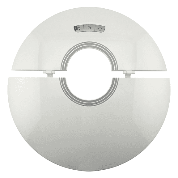 Top Cover Assembly 1+1 Compatible With Roborock Q7 Max, Q7 Max+ (Plus) Models Robotic Vacuum Cleaner - White Control Button Panel and Housing Lid