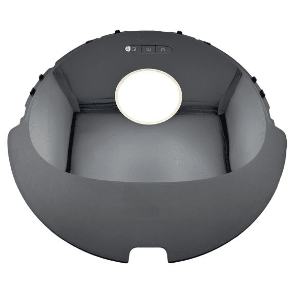 Top Cover Assembly with Control Button Panel Compatible With Roborock Q8 Max, Q8 Max+ Robotic Vacuum Cleaner - Sturdy Black Casing