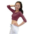 thumbnail image 1 of Top - Crop Top, 3/4 Sleeve, 1 of 2