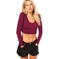 thumbnail image 1 of Top - Crop Top, Long Sleeve, 1 of 4