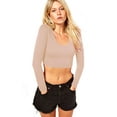 thumbnail image 1 of Top - Crop Top, Long Sleeve, 1 of 4